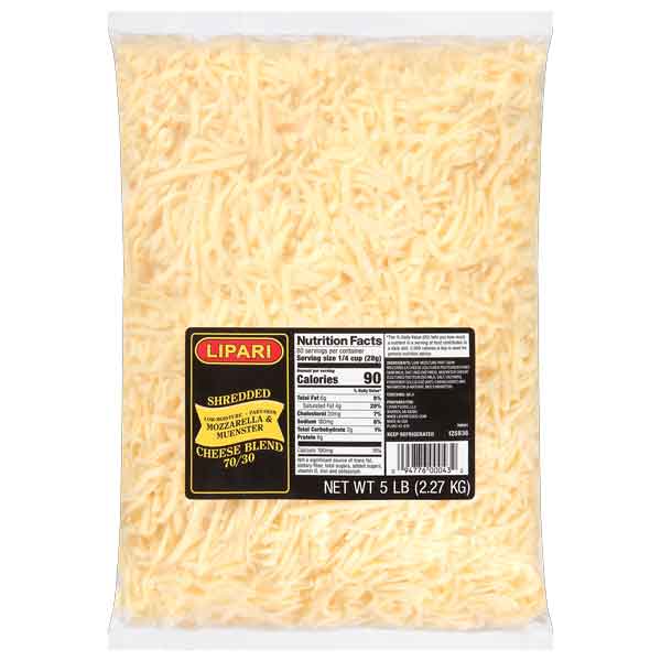 Lipari Shredded Mozzarella (5 lb)