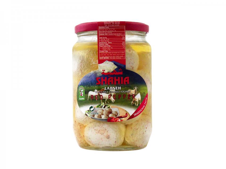 Shahia Labneh With Red Pepper Jar (15 oz)