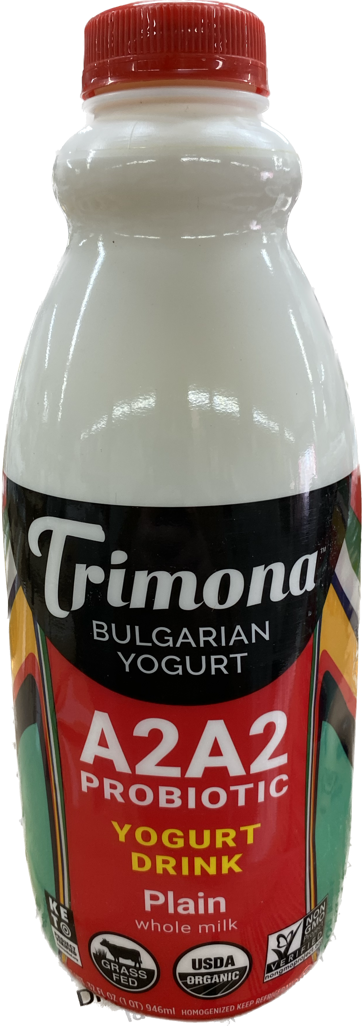 Trimona Organic Bulgarian Yogurt Drink Half Gallon (32 oz)
