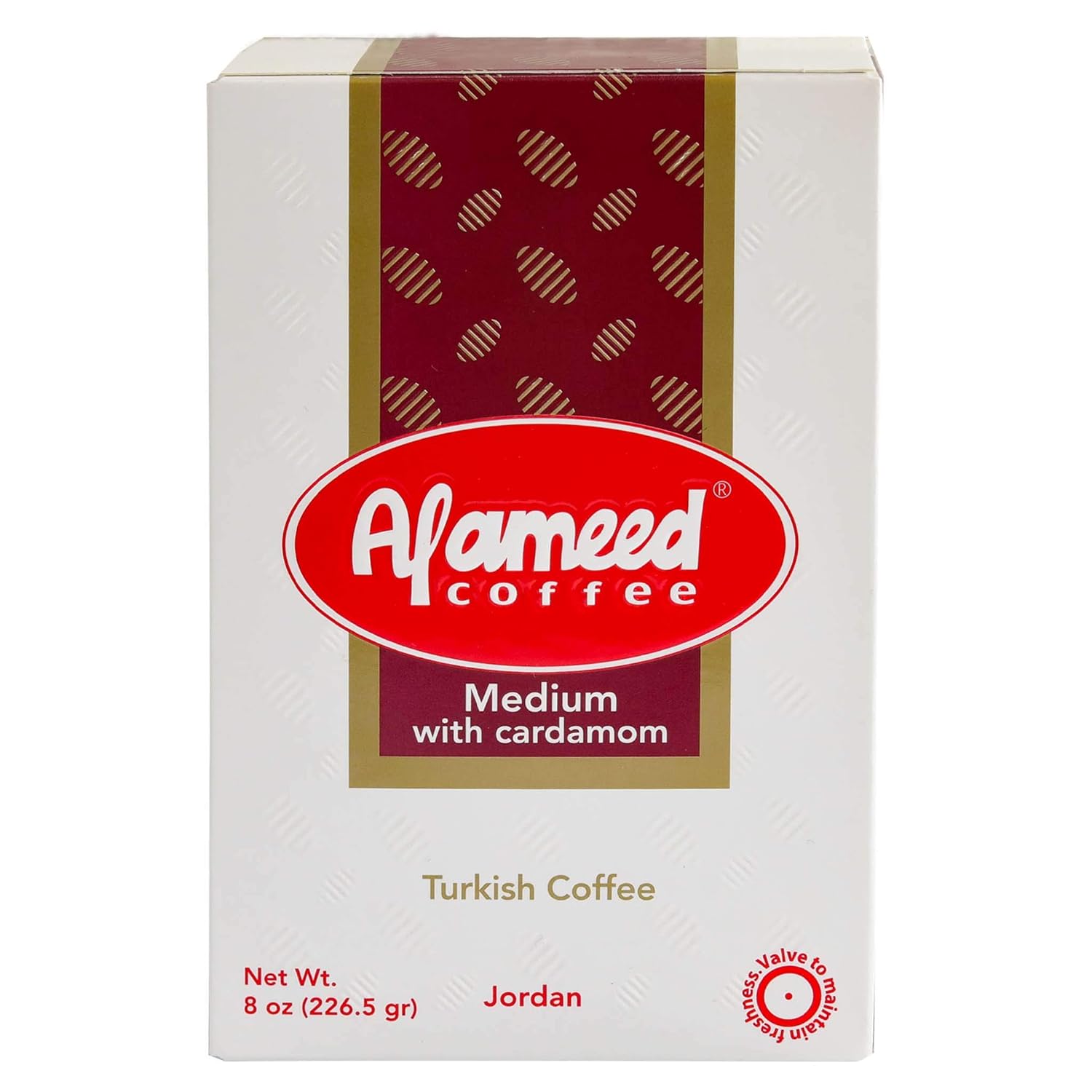 Al Ameed Coffee Medium with Cardamom (8 oz)