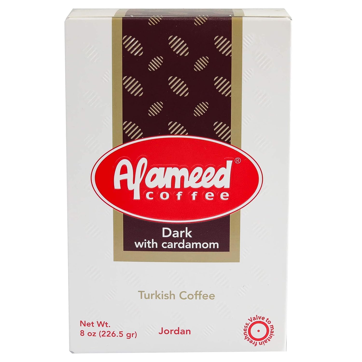 Al Ameed Dark Coffee with Cardamom (8 oz)
