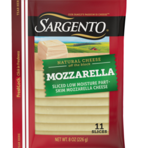 Sargento Sliced Mozzarella Natural Cheese (226g)