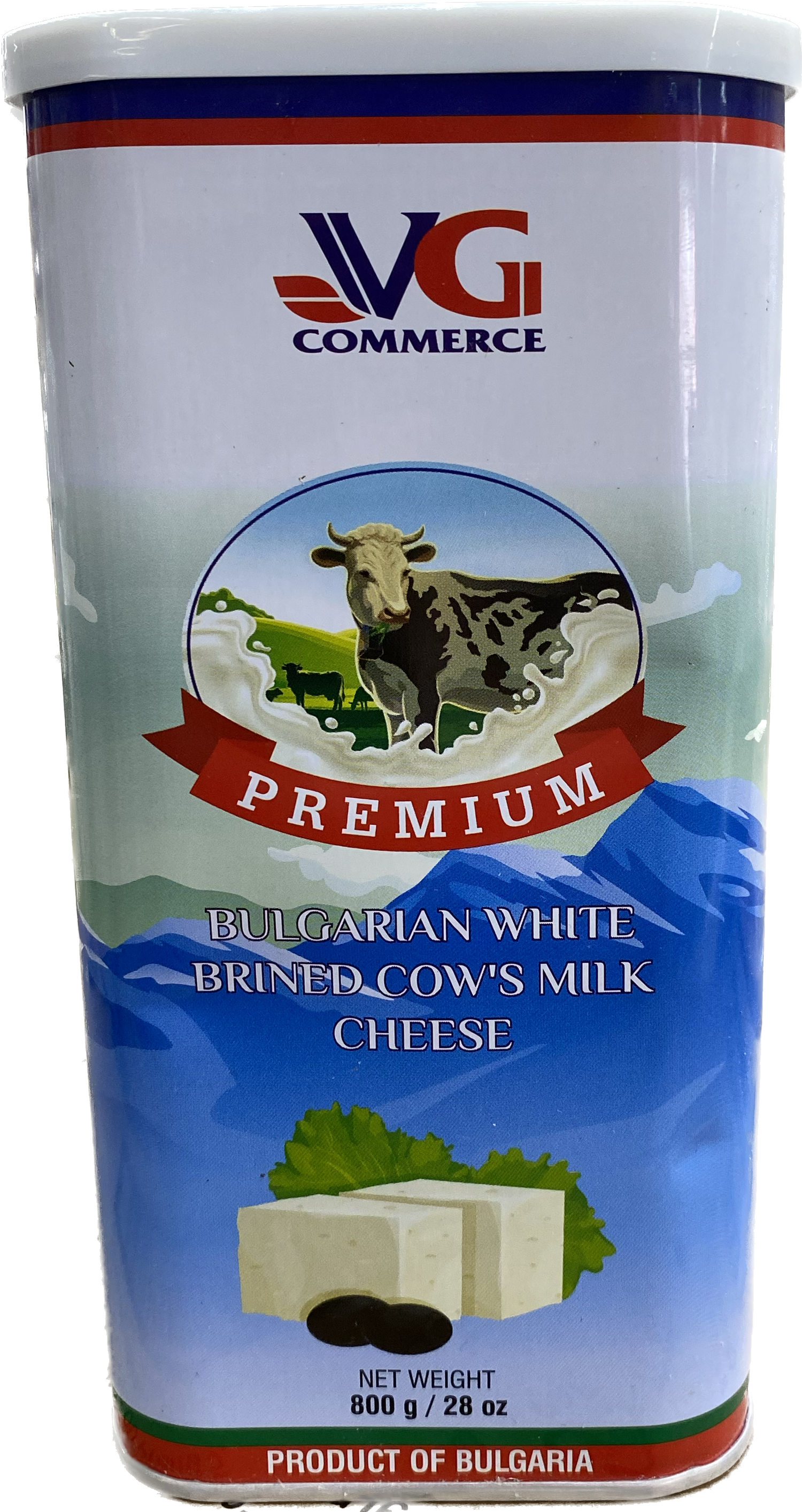 VG Bulgarian Cow Milk Cheese Can (800g)