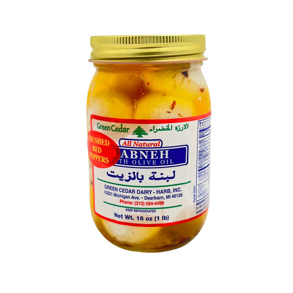 Green Cedar Labneh With Crushed Pepper Jar (16 oz)